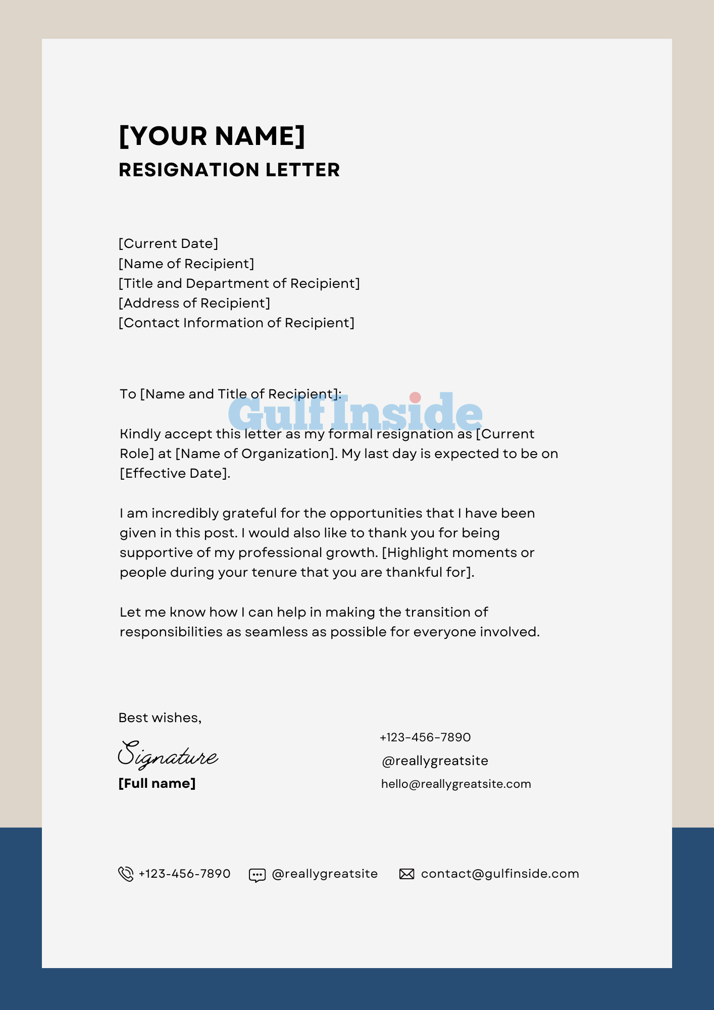  How To Construct A Resignation Letter How To Write A Resignation 