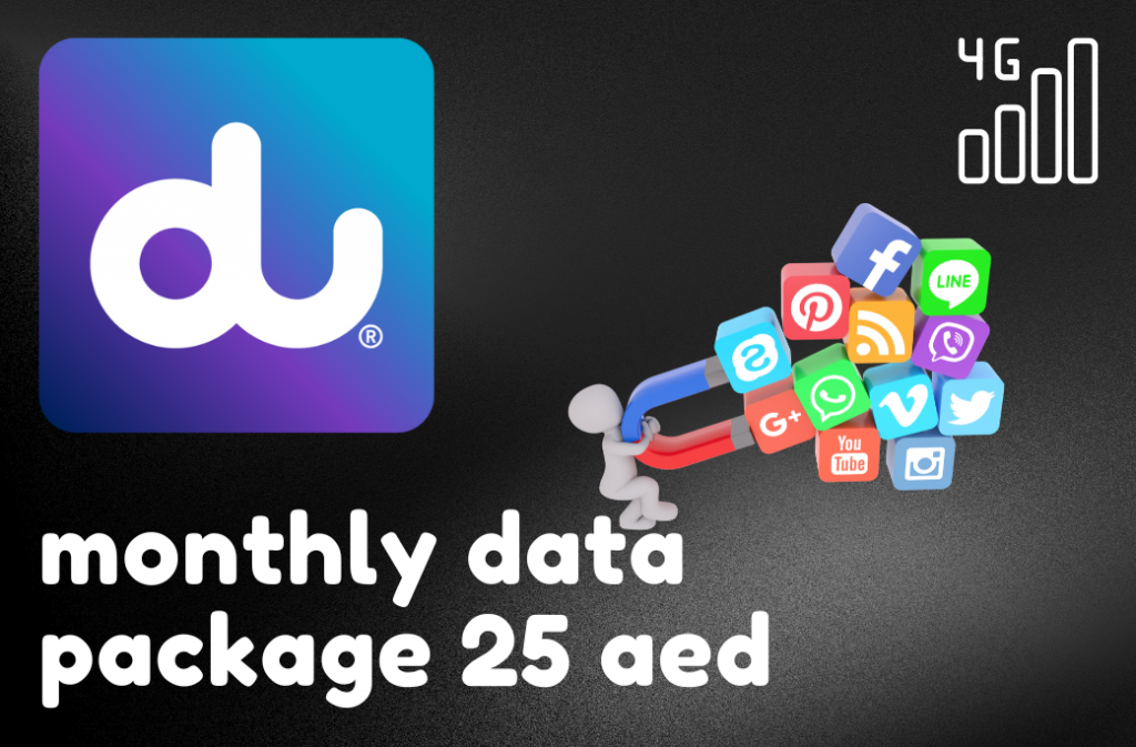DU Monthly Data Package 25 AED