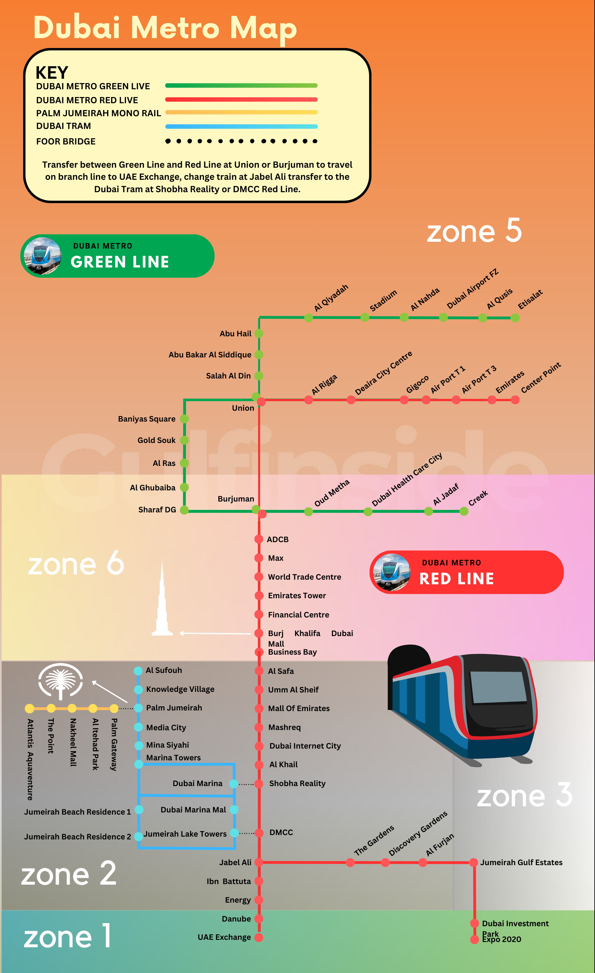 Dubai metro map new 2023