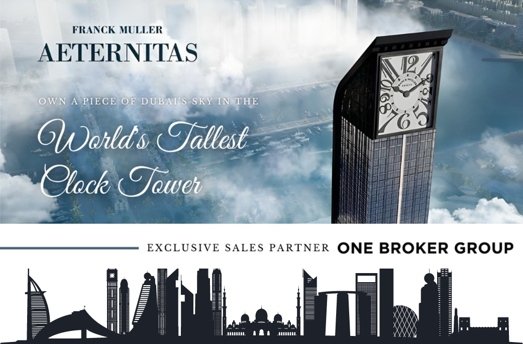 London Gate and One Broker Group Partner Once Again for AETERNITAS, Dubai’s Tallest Residential Clock Tower