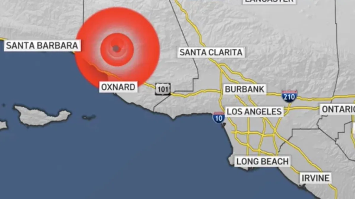 A mild earthquake now los angeles was felt in Malibu and surrounding areas