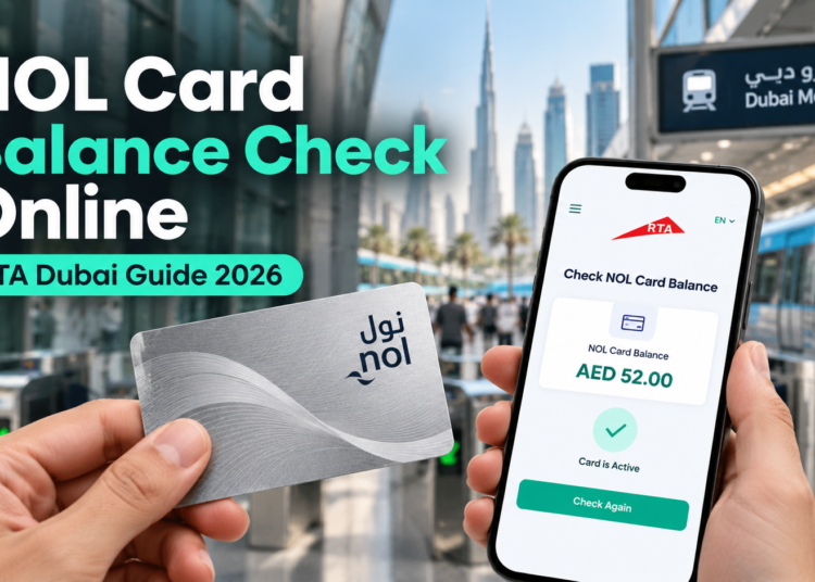 NOL Card Balance Check Online Dubai 2026 – RTA Guide