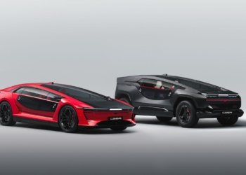 CEER EXOBOT electric sedan and SUV in an official manufacturer image