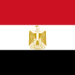 Flag of Egypt illustrating the country's diplomatic support for Saudi Arabia