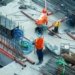 Urban construction work illustrating Karachi Red Line pipeline damage report