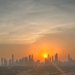 Authentic Dubai skyline at sunset with Burj Khalifa, illustrating the UAE travel planning checklist
