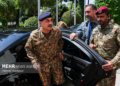 Pakistan army chief Asim Munir arriving for a meeting in Iran in April 2026, archival photograph