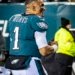 Archival photo of Philadelphia Eagles quarterback Jalen Hurts on the field in December 2021