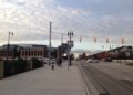 Archival exterior photograph of Little Caesars Arena in Detroit, venue for Celtics versus Pistons