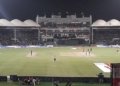 Pakistan versus England cricket match at National Stadium Karachi in September 2022; archival photograph, not today's Rawalpindi ODI