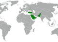 Map highlighting Saudi Arabia Pakistan and Turkey, signatories of the Mecca Joint Defence Agreement