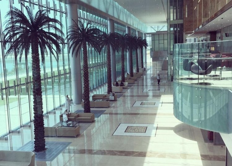 Interior of Cleveland Clinic Abu Dhabi, archival healthcare photograph