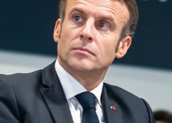 French President Emmanuel Macron in archival 2022 official photograph