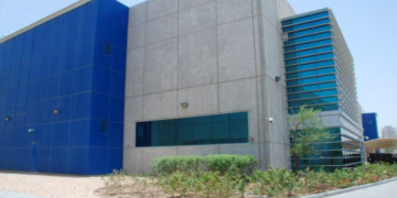 Exterior of Dubai data centre, archival 2022 photograph illustrating UAE digital infrastructure