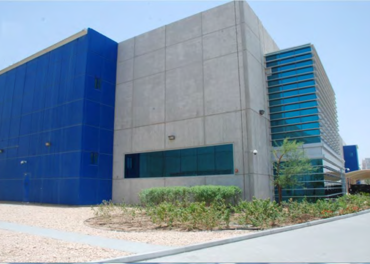 Exterior of Dubai data centre, archival 2022 photograph illustrating UAE digital infrastructure