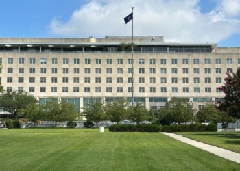 US Department of State Harry S. Truman headquarters building photographed August 11 2025
