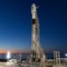SpaceX Falcon 9 rocket on launchpad at Vandenberg Space Force Base in March 2025