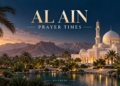 AI-generated al ain themed mosque illustration for GulfInside prayer times
