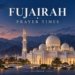 AI-generated fujairah themed mosque illustration for GulfInside prayer times