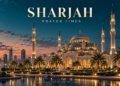 AI-generated sharjah themed mosque illustration for GulfInside prayer times