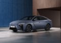 Lexus ES 500e electric sedan shown in an official Lexus press photograph