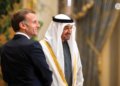 Emmanuel Macron and Sheikh Mohamed bin Zayed during the French President's official visit to the UAE