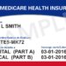 Official United States Medicare sample card, with fictional example details