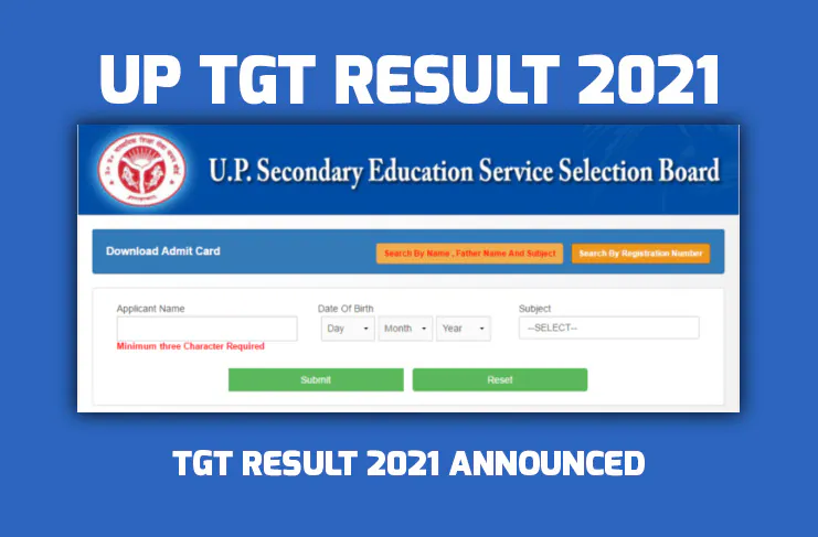 UP TGT Result 2021: UP TGT Result Released, Filled By October 29 UP TGT Result 2021: UP TGT Result Released, Filled By October 29