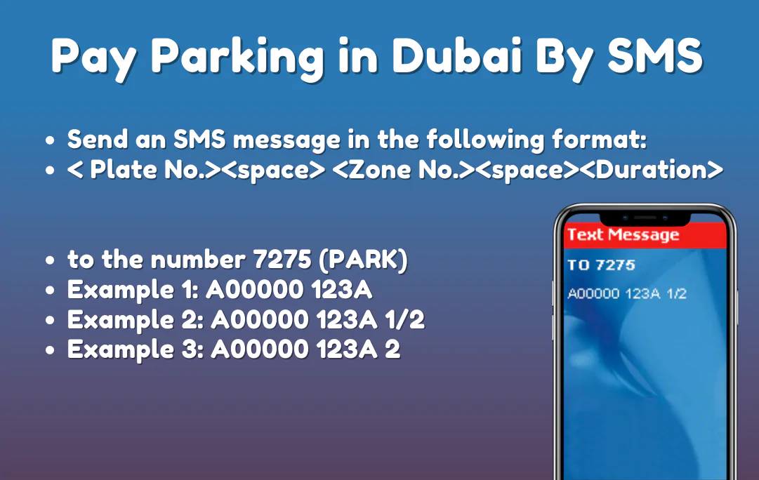 How To Pay Parking In Dubai By SMS