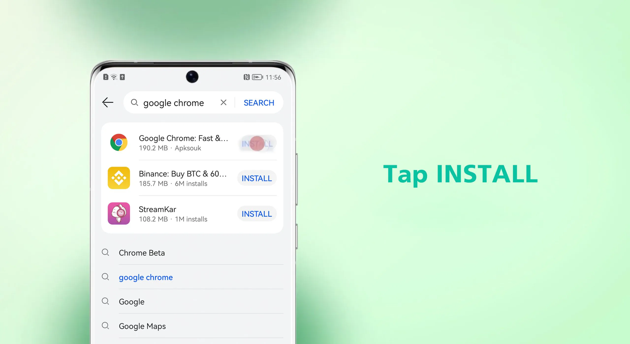 Chrome on Huawei Install