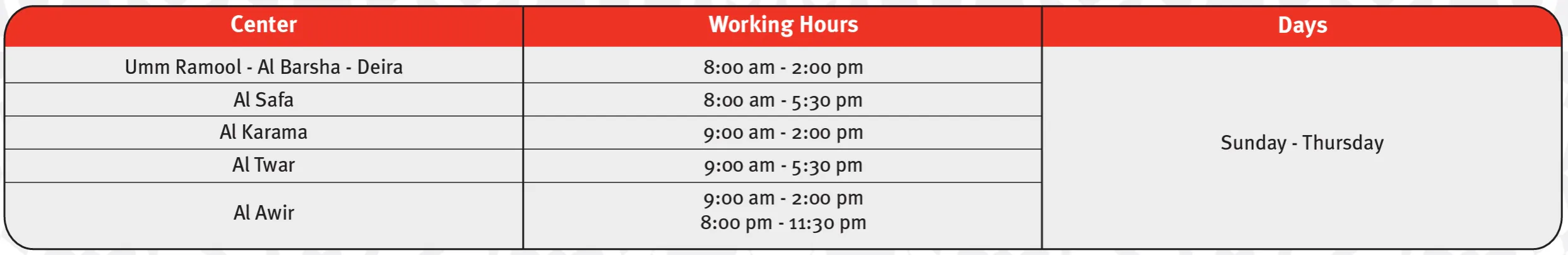 RTA Dubai Timing During Ramadan 2023 