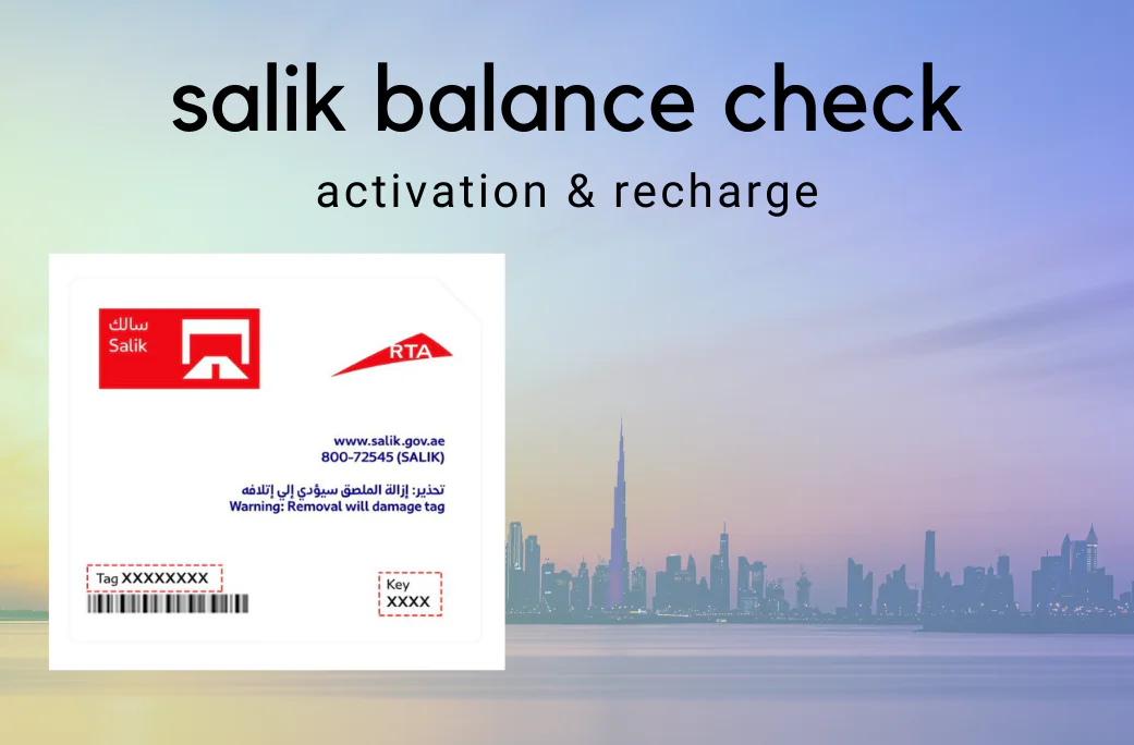 Salik Balance Check and Salik Recharge in 1 Minute