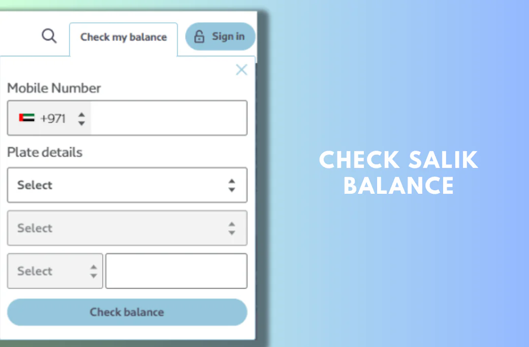 salik balance check